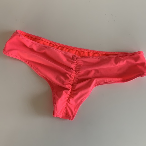 Neon Coral Cheeky Bottom - Picture 2 of 3